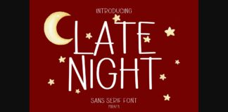 Late Night Font Poster 1