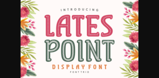 Lates Point Font Poster 1