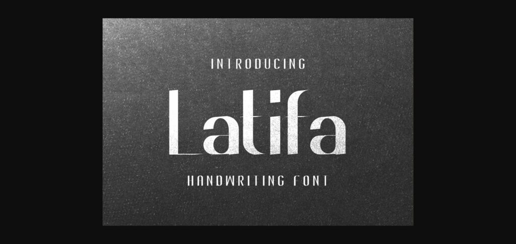 Latifa Font Poster 3