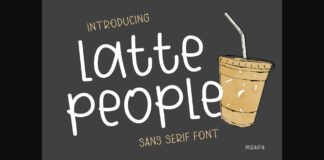 Latte People Font Poster 1