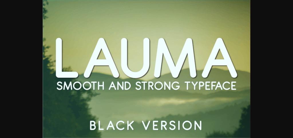 Lauma Black Font Poster 1