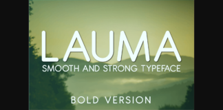 Lauma Bold Font Poster 1
