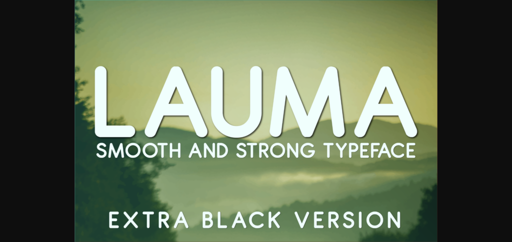 Lauma Extra Black Font Poster 3