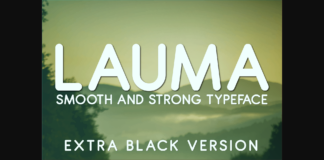 Lauma Extra Black Font Poster 1