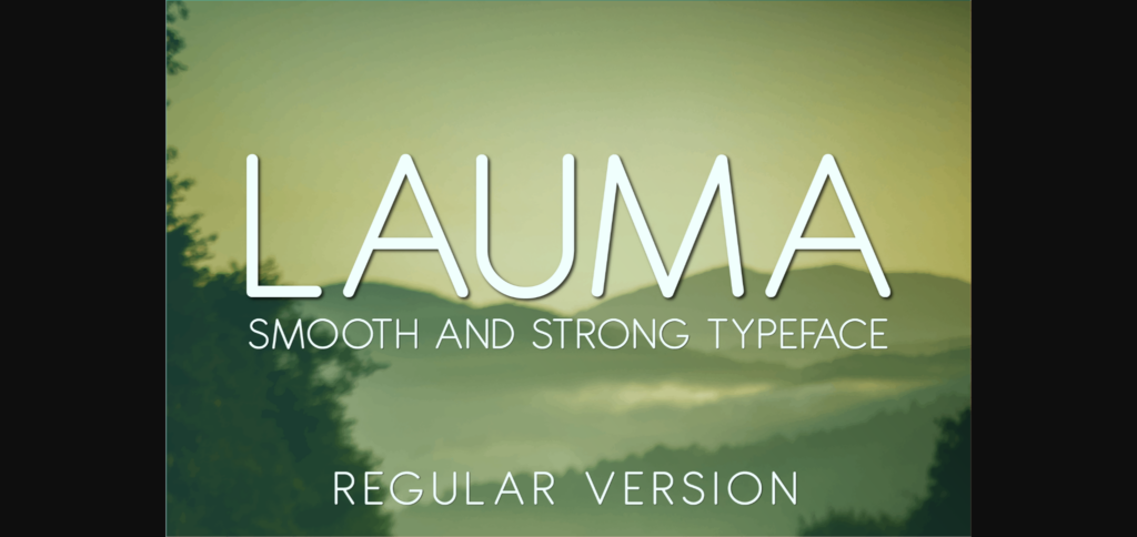 Lauma Font Poster 3