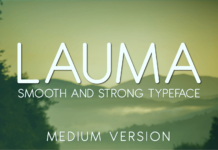 Lauma Medium Font Poster 1