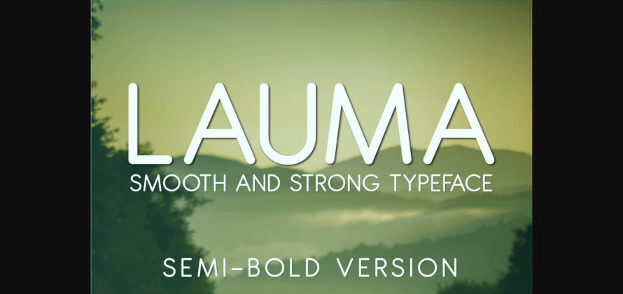 Lauma Semi-Bold Font Poster 3