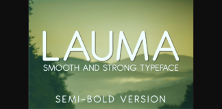 Lauma Semi-Bold Font Poster 1