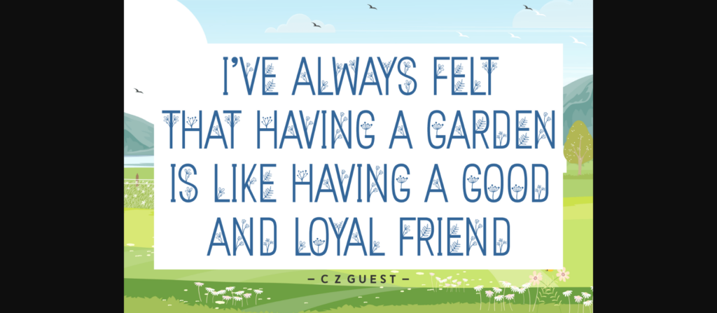 Laura Garden Font Poster 5