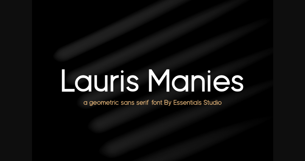 Lauris Manies Font Poster 3