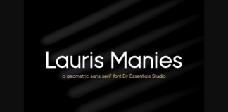 Lauris Manies Font Poster 1