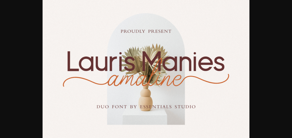 Lauris Manis Amaline Duo Font Poster 1