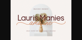 Lauris Manis Amaline Duo Font Poster 1