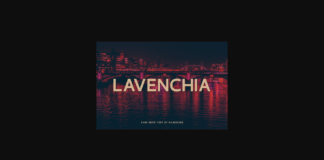 Lavenchia Font Poster 1