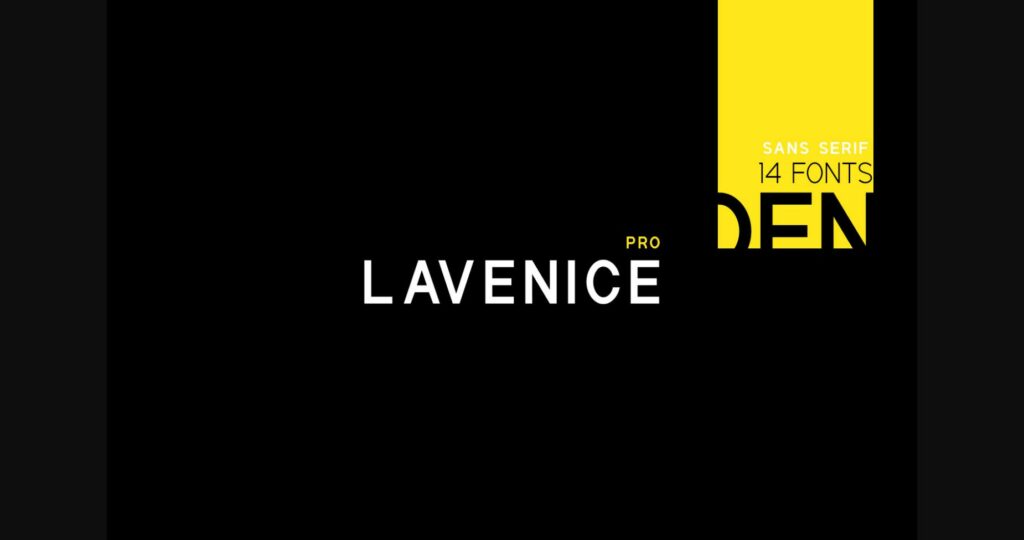 Lavenice Font Poster 3