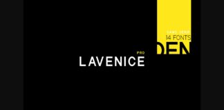 Lavenice Font Poster 1