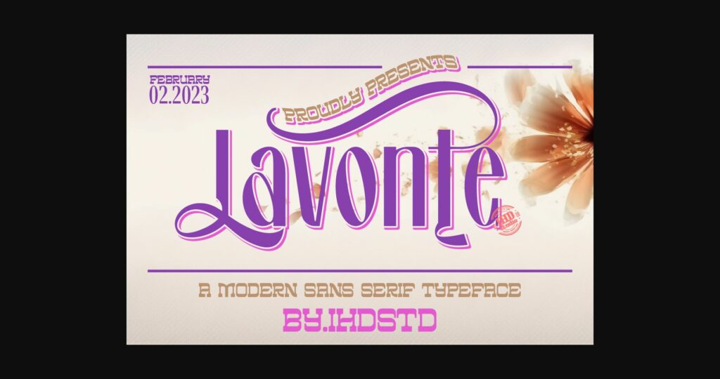 Lavonte Font Poster 3