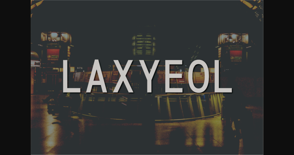 Laxyeol Font Poster 3