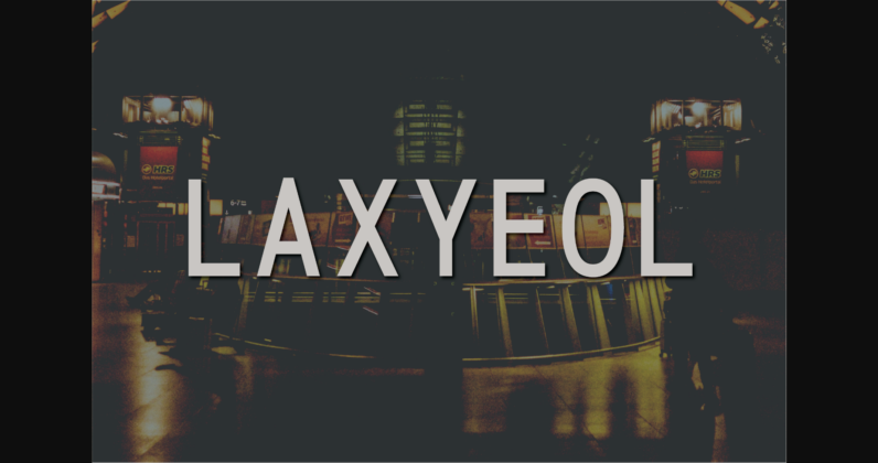 Laxyeol Font Poster 3