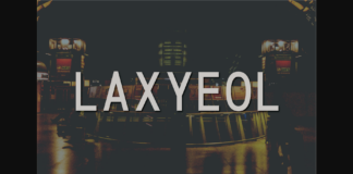 Laxyeol Font Poster 1