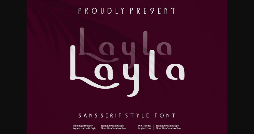 Layla Font Poster 1