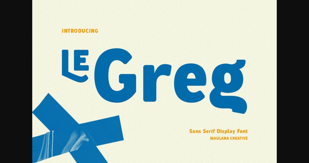 Le Greg Font Poster 3