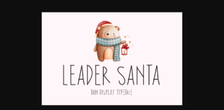 Leader Santa Font Poster 1