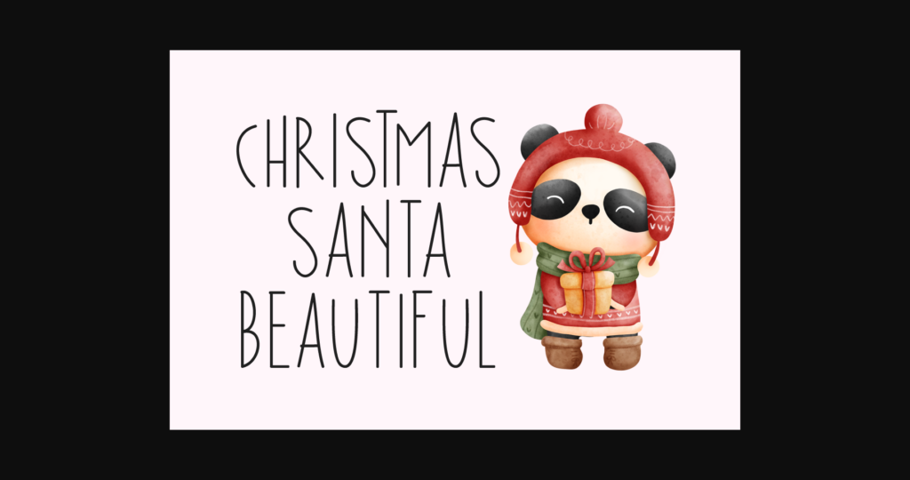 Leader Santa Font Poster 4