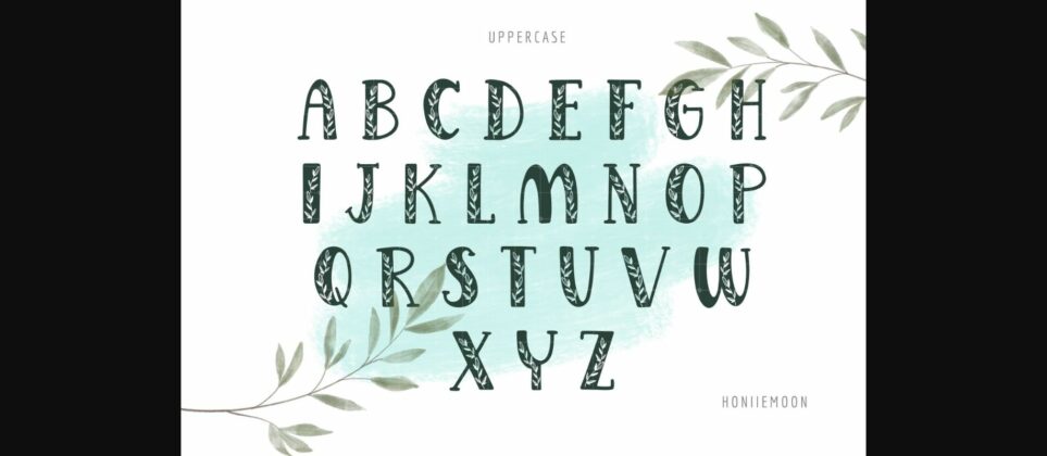 Leaf Font Poster 4