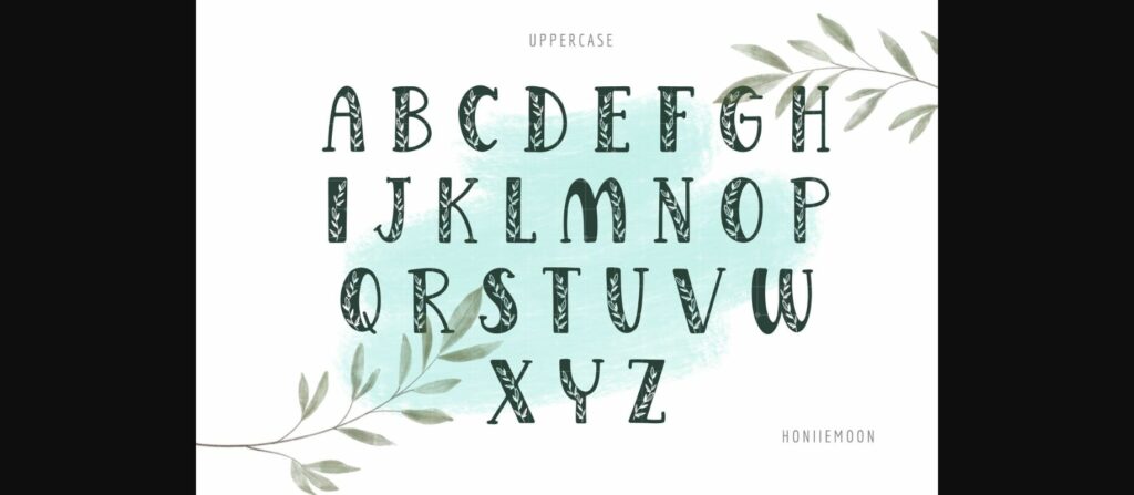 Leaf Font Poster 2