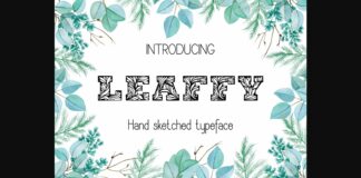 Leaffy Font Poster 1