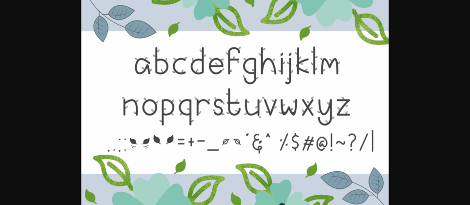 Leafy Green Font Poster 5