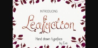 Leafyction Font Poster 1