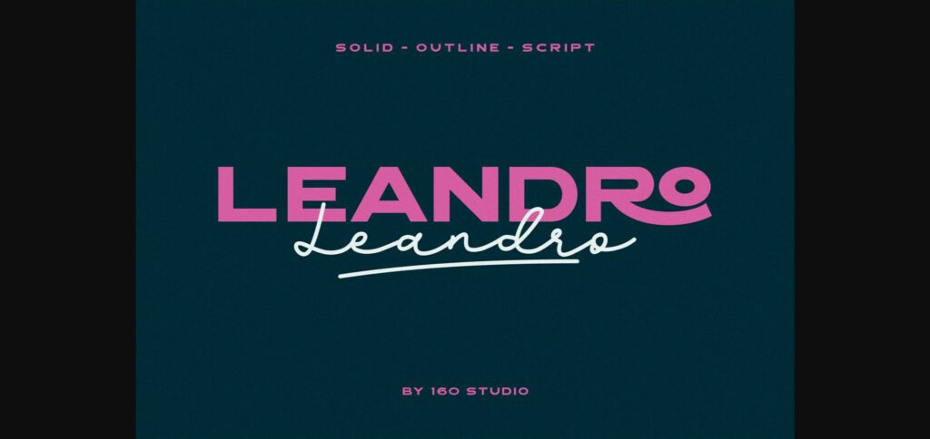 Leandro Font Poster 3