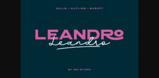 Leandro Font Poster 1