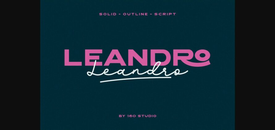 Leandro Font Poster 1