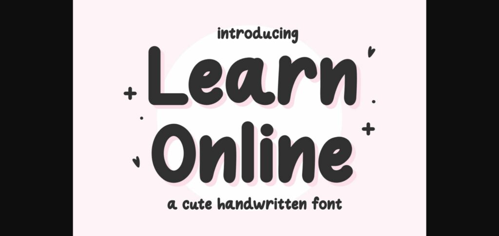 Learn Online Font Poster 1