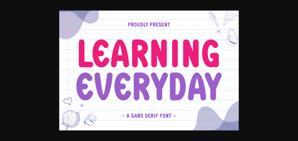 Learning Everyday Font Poster 1