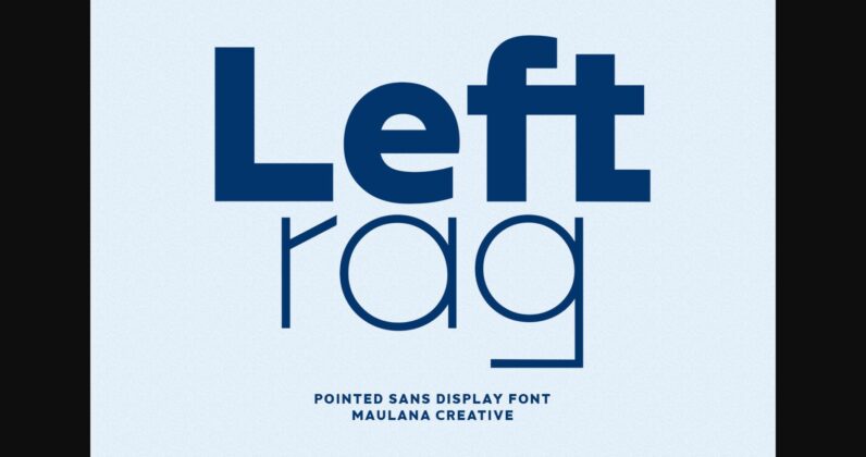 Leftrag Font Poster 3