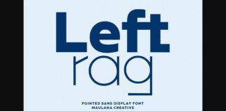 Leftrag Font Poster 1