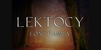 Lektocy Font Poster 1