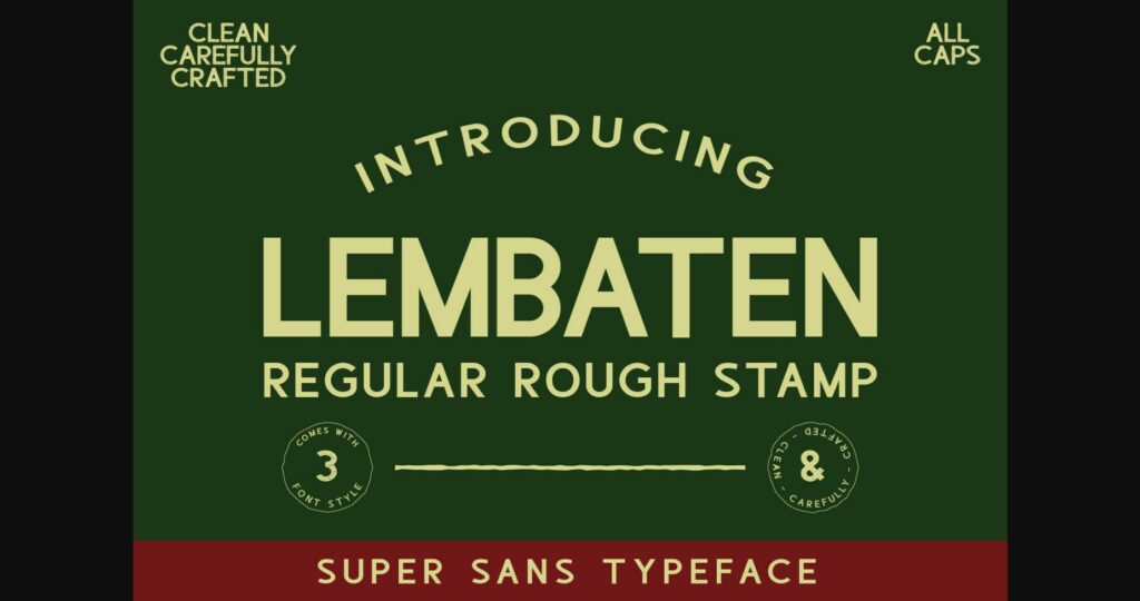 Lembaten Font Poster 3