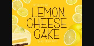 Lemon Cheesecake Font Poster 1