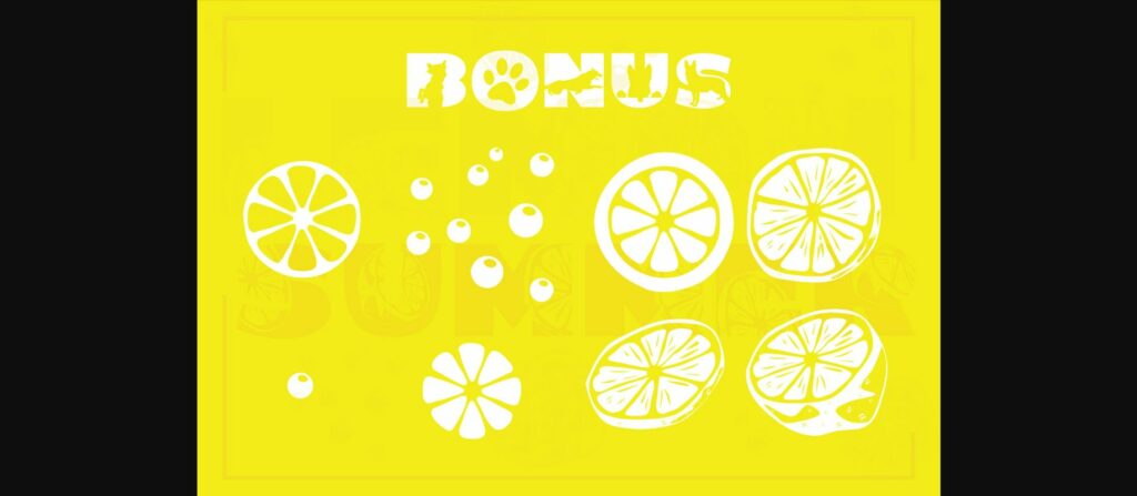 Lemon Summer Font Poster 6