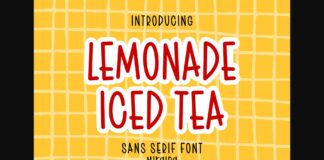 Lemonade Iced Tea Font Poster 1