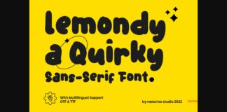 Lemondy Font Poster 1