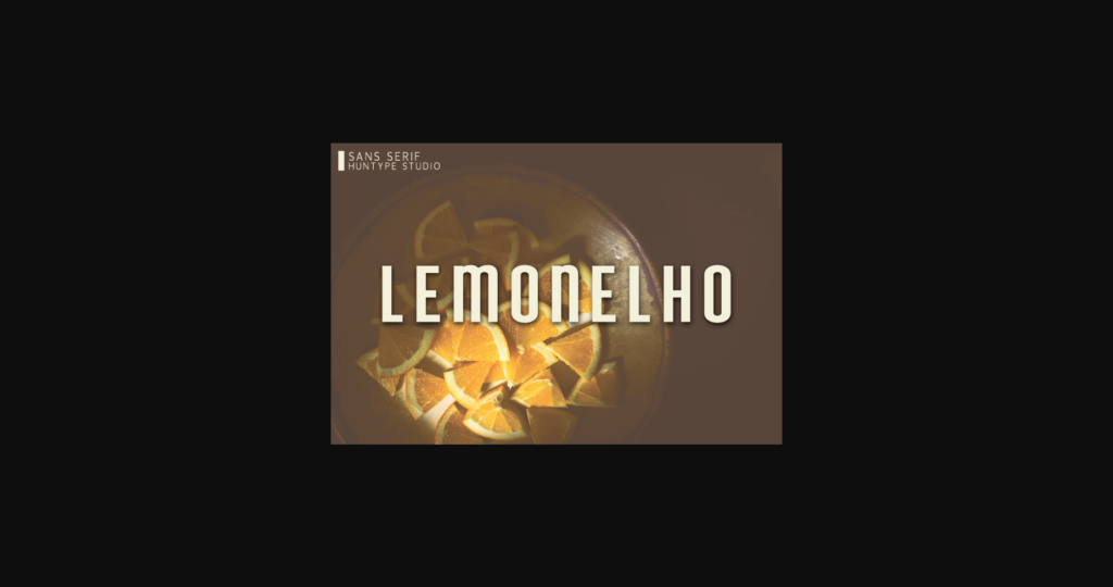 Lemonelho Font Poster 3