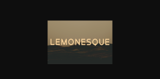 Lemonesque Font Poster 1