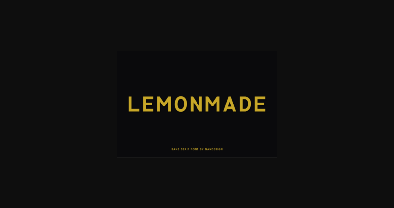 Lemonmade Font Poster 3