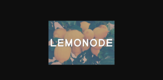 Lemonode Font Poster 1